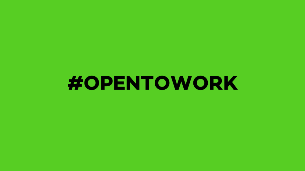 linkedin open to work banner